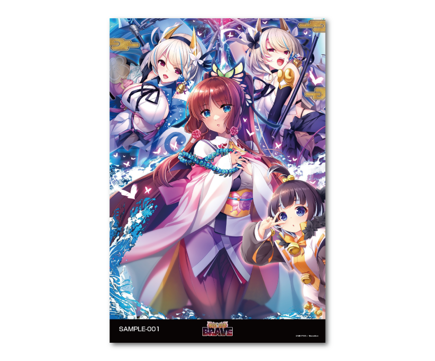 戦国†恋姫シリーズコラボカフェ限定　メタライズアート