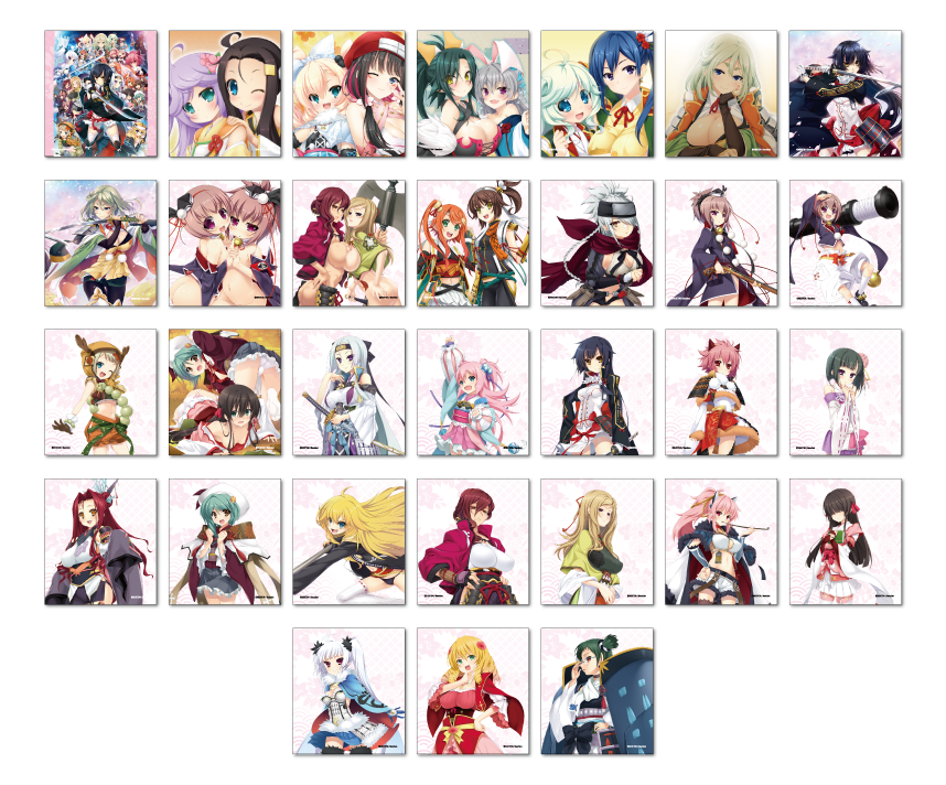戦国†恋姫シリーズコラボカフェ限定　ミニ色紙（戦国†恋姫BOX）