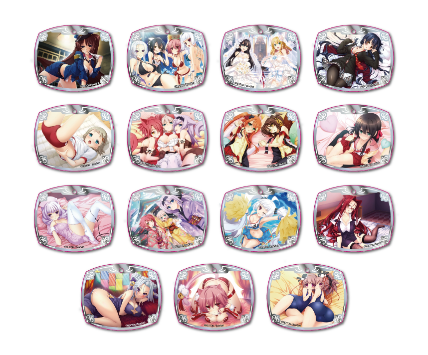 戦国†恋姫シリーズコラボカフェ限定　イラストアクリルキーホルダー