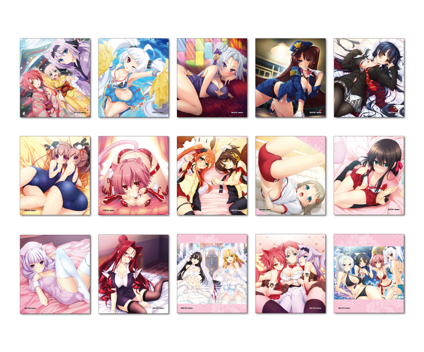 戦国†恋姫シリーズコラボカフェ限定　ミニ色紙（俺の嫁BOX）