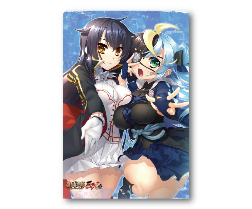 戦国†恋姫シリーズコラボカフェ限定　B2タペストリー：EX壱 久遠＆龍巳