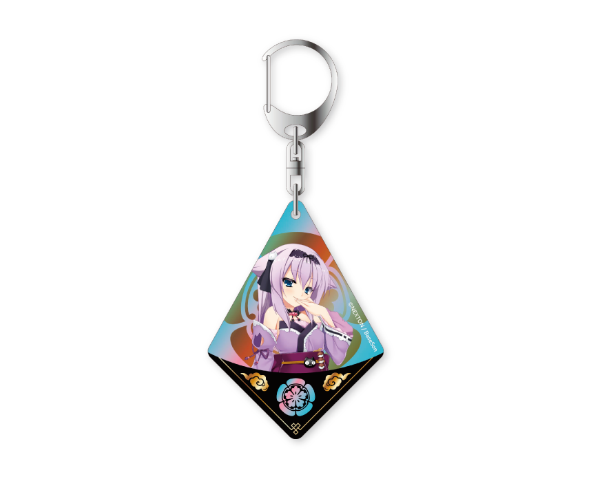 戦国†恋姫シリーズコラボカフェ第弐幕限定 フチなしオーロラアクリルキーホルダー 雛