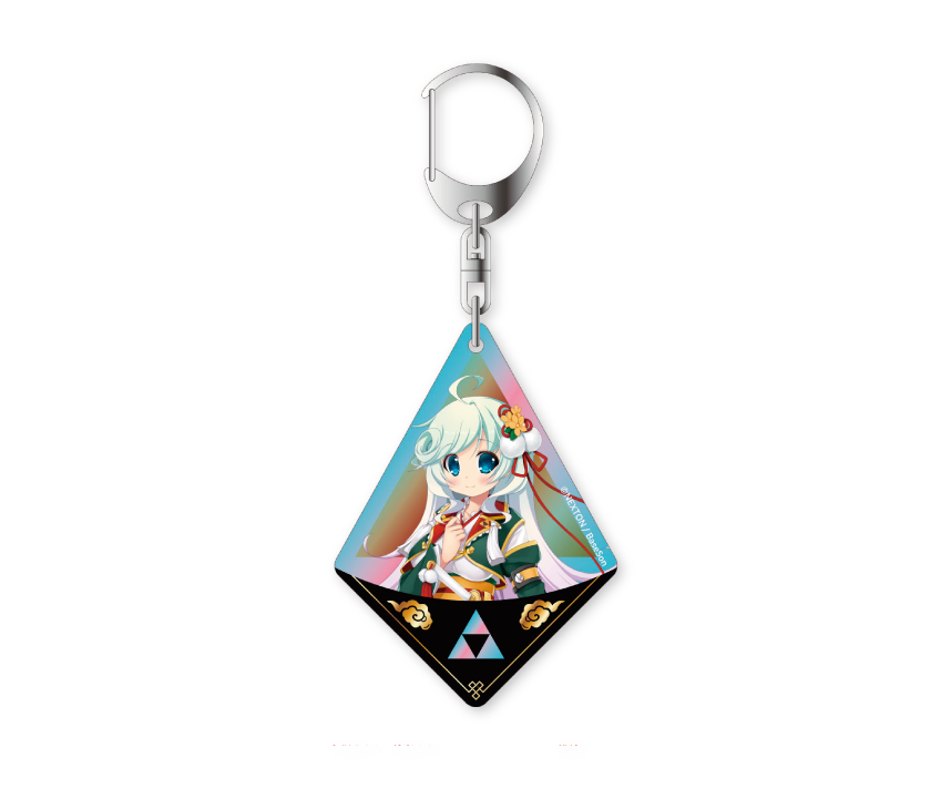 戦国†恋姫シリーズコラボカフェ第弐幕限定 フチなしオーロラアクリルキーホルダー 十六夜