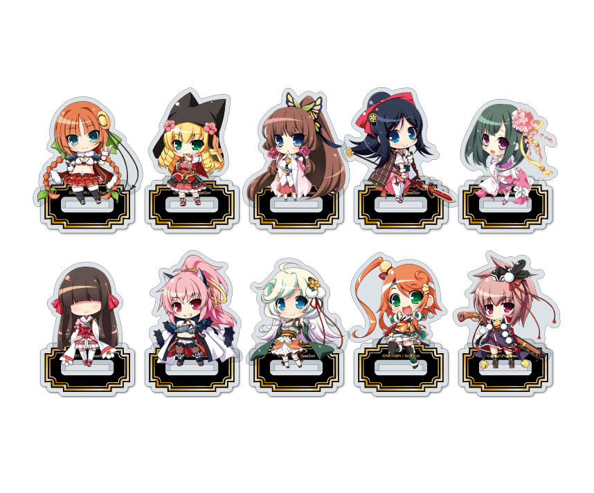 戦国†恋姫シリーズコラボカフェ第弐幕限定　ミニアクリルスタンド