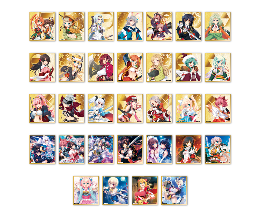 戦国†恋姫シリーズコラボカフェ第弐幕限定　ミニ色紙