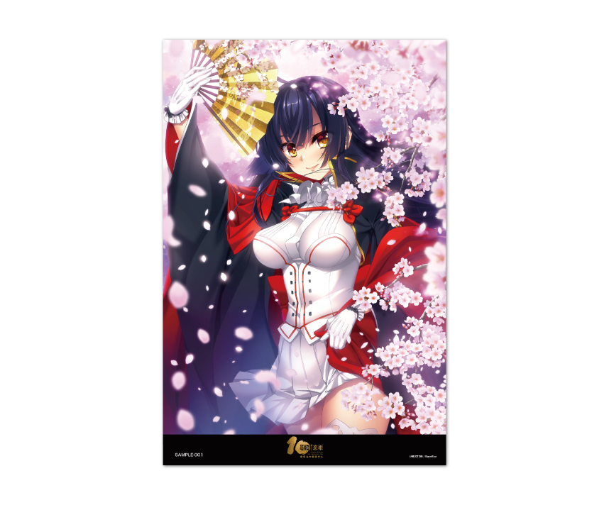 戦国†恋姫シリーズコラボカフェ第弐幕限定　メタライズアート　10thアニバーサリー