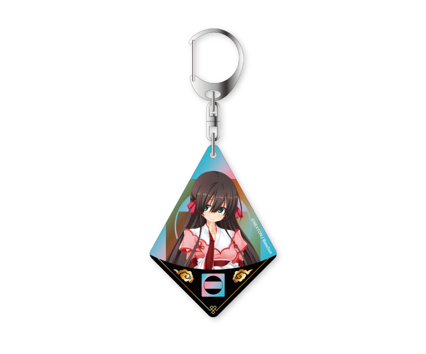 戦国†恋姫シリーズコラボカフェ第弐幕限定 フチなしオーロラアクリルキーホルダー 詩乃