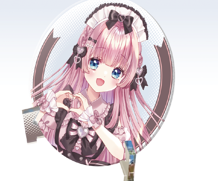 コラボカフェ限定　組み立て式アクリルコースター　きゅんです