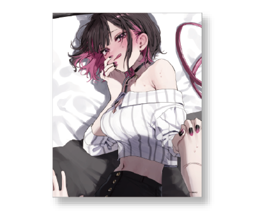 志乃と恋のあにまるカフェ コラボカフェ限定 F3号キャンバスアート【恋】