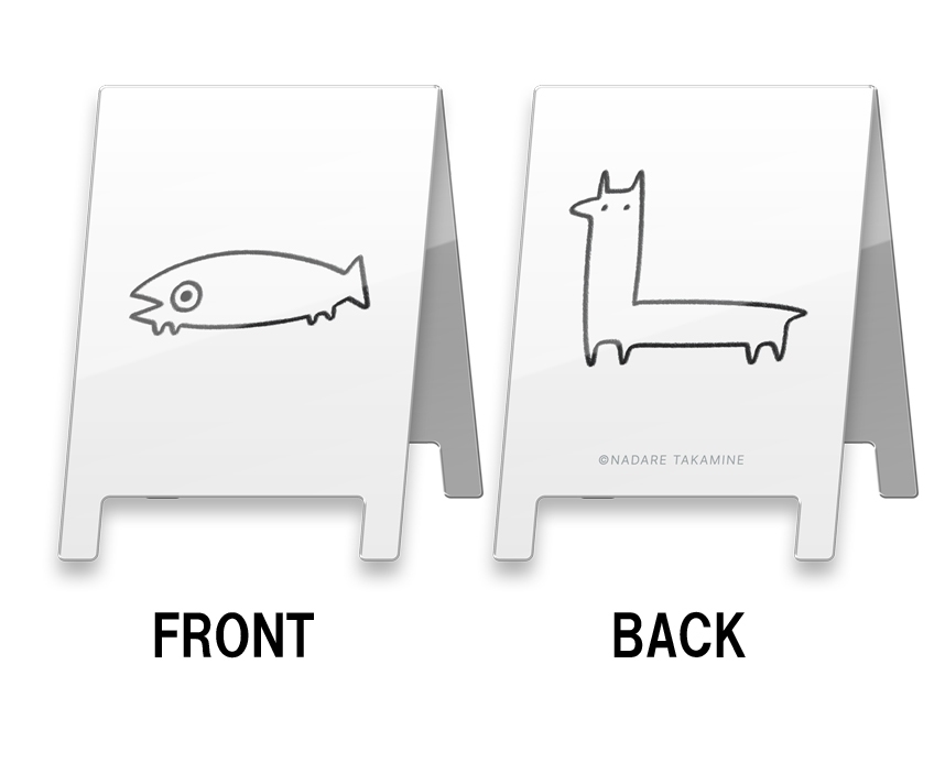 コラボカフェ限定　BSPシリーズ　看板風アクリルクリップ【にぼし きりん】