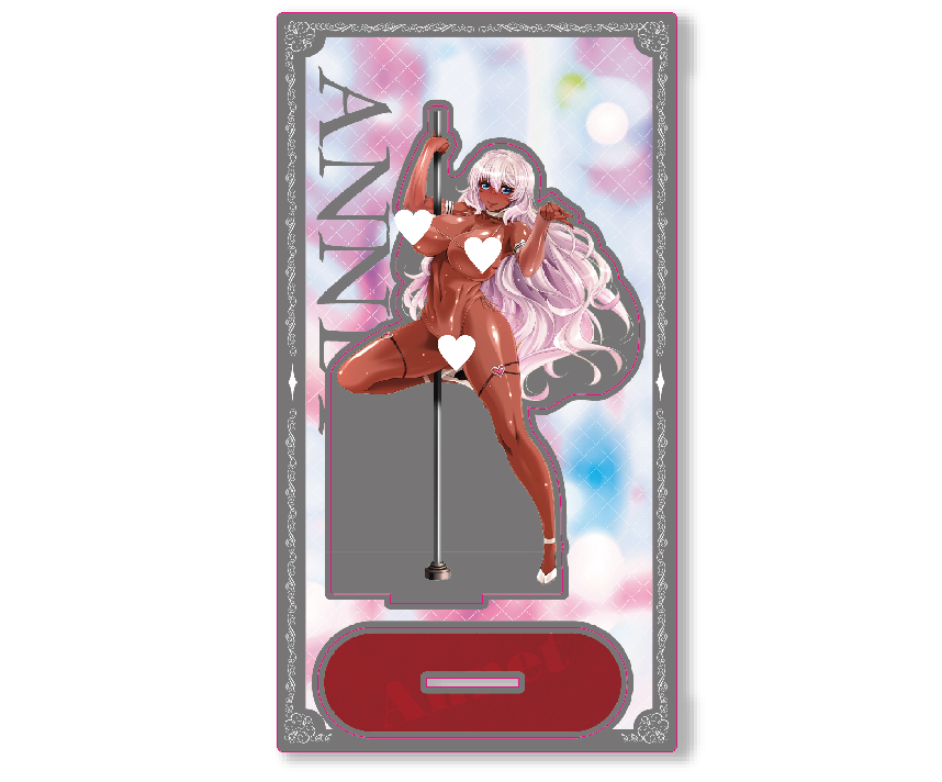 葵渚コラボカフェ限定　描き下ろしアクリルスタンド　アネットさん（ポール）