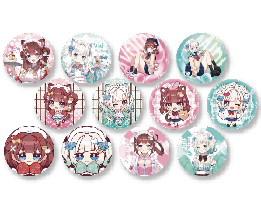 あやみファミリーコラボカフェ３ コラボ限定　缶バッジ【※ランダム商品】