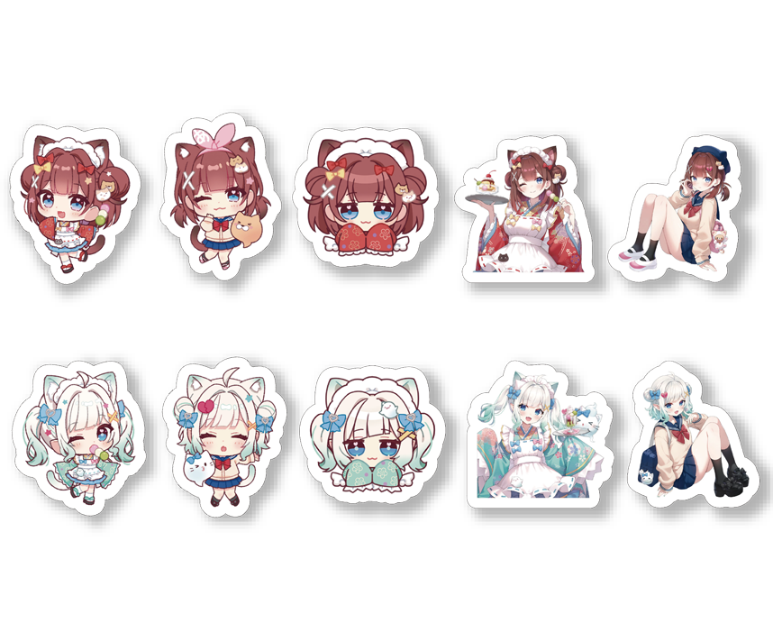 あやみファミリーコラボカフェ３ コラボ限定　描き下ろしマグネットステッカー【※ランダム商品】