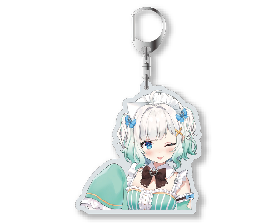 あやみファミリーコラボカフェ３ コラボ限定　アクリルキーホルダー【ミント】