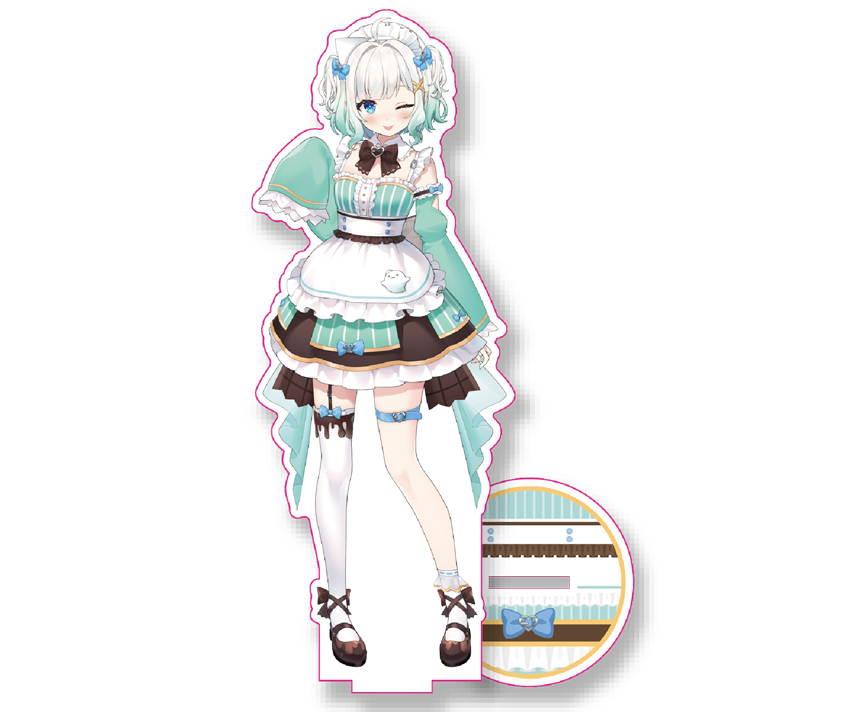 あやみファミリーコラボカフェ３ コラボ限定　3Dモデルアクリルスタンド【ミント】