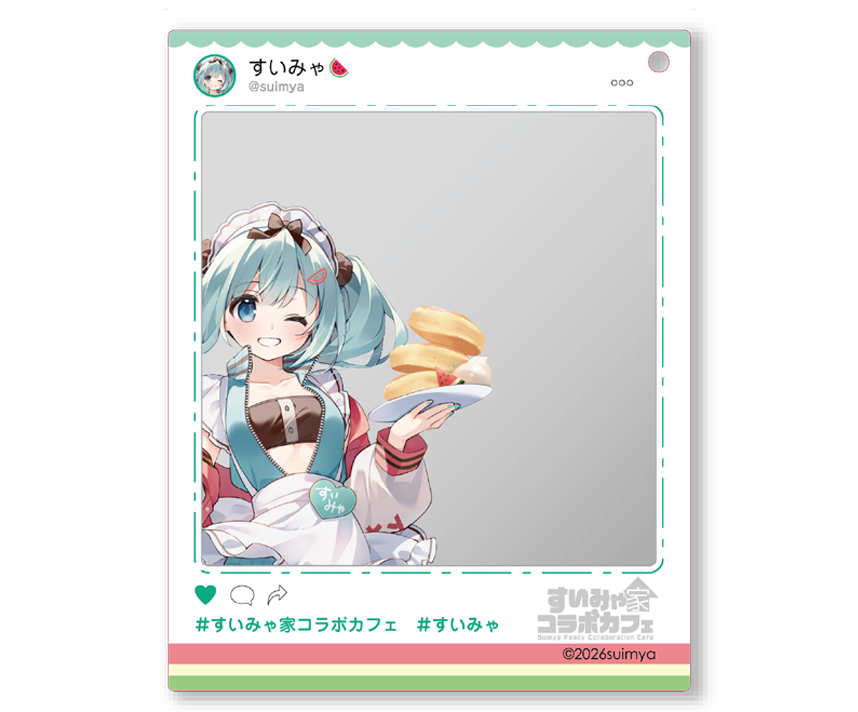 すいみゃ家コラボカフェ限定　SNS風アクリルキーホルダー【すいみゃ】