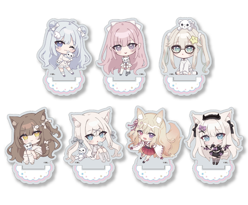 White Milky Cafe　コラボカフェ限定　描き下ろしミニアクリルスタンド