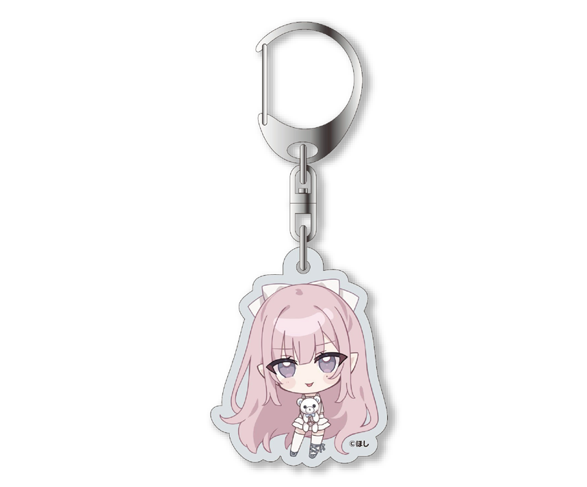 White Milky Cafe　コラボカフェ限定 描き下ろしSDアクリルキーホルダー　もも