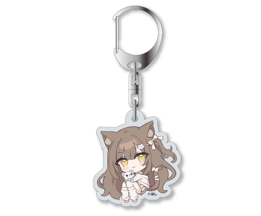 White Milky Cafe　コラボカフェ限定 描き下ろしSDアクリルキーホルダー　こはく