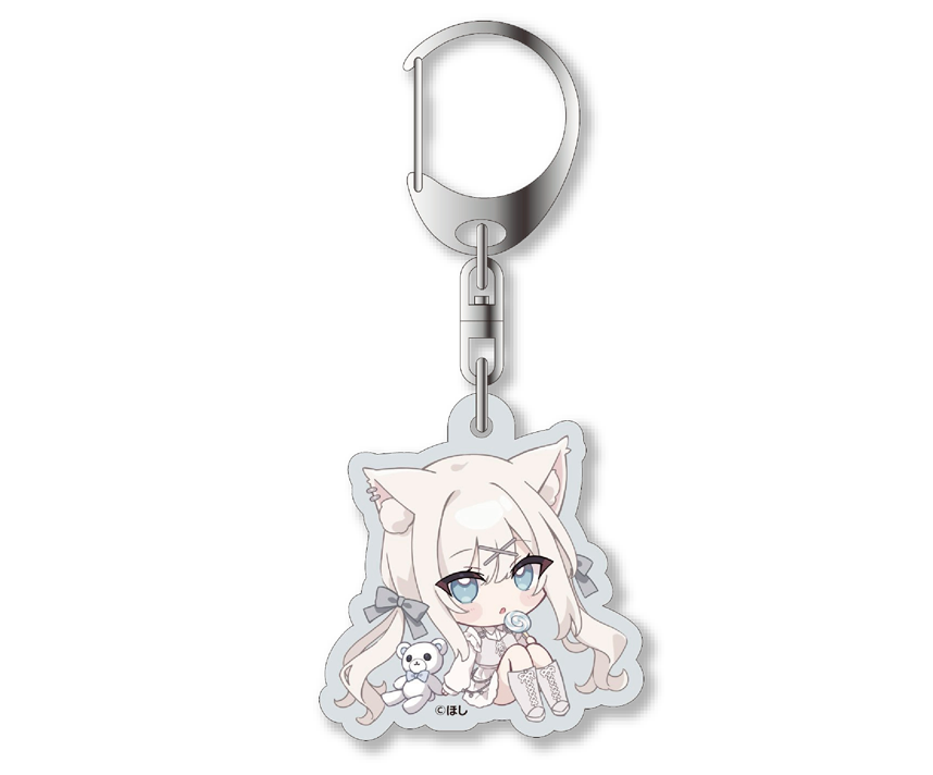 White Milky Cafe　コラボカフェ限定 描き下ろしSDアクリルキーホルダー　ましろ