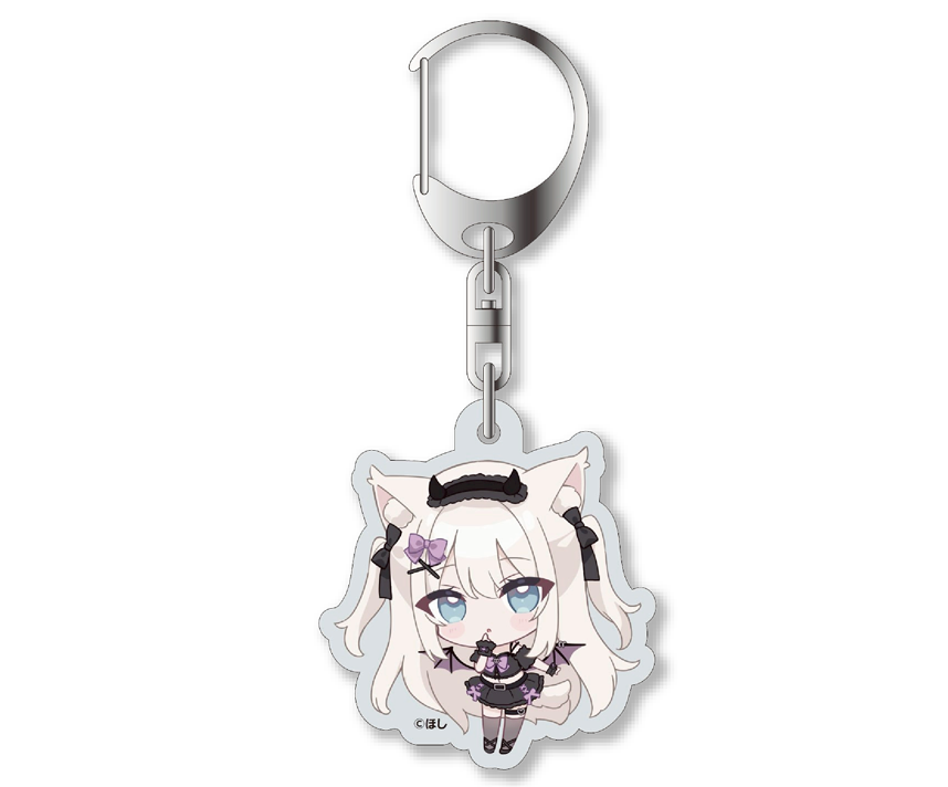 White Milky Cafe　コラボカフェ限定 描き下ろしSDアクリルキーホルダー　ましろ（小悪魔ver)