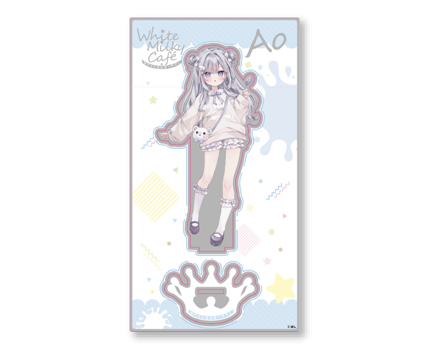 White Milky Cafe　コラボカフェ限定描き下ろしアクリルスタンド　あお