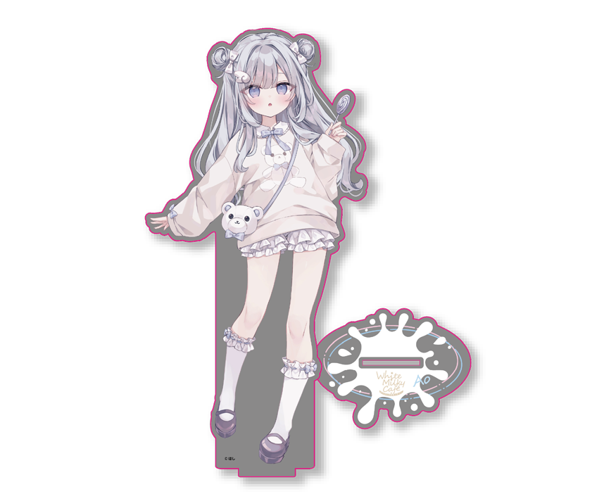 White Milky Cafe　コラボカフェ限定描き下ろしBIGアクリルスタンド　あお