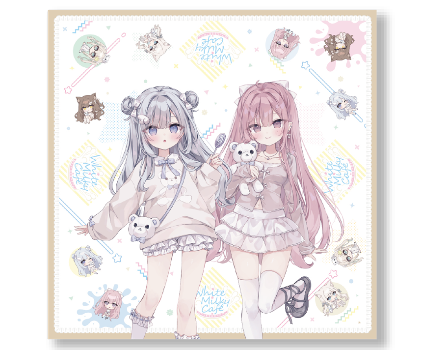 White Milky Cafe　コラボカフェ限定描き下ろしテーブルクロス