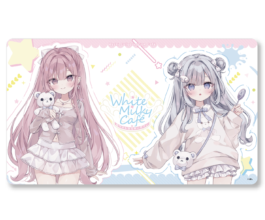 White Milky Cafe　コラボカフェ限定描き下ろしラバーマット