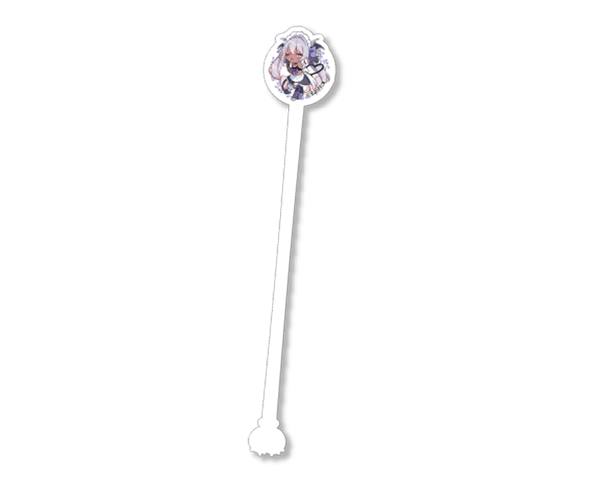 玉之けだまコラボカフェ限定　アクリルマドラー　クロム